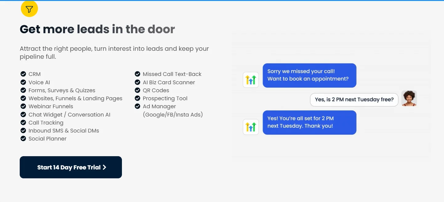 Automatisation de la génération de leads pour les clients en SaaS Mode sur GoHighLevel